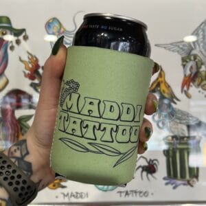 Green Maddi Tattoo Stubbie Cooler