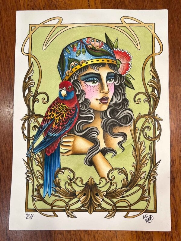 Rosella Girl Print