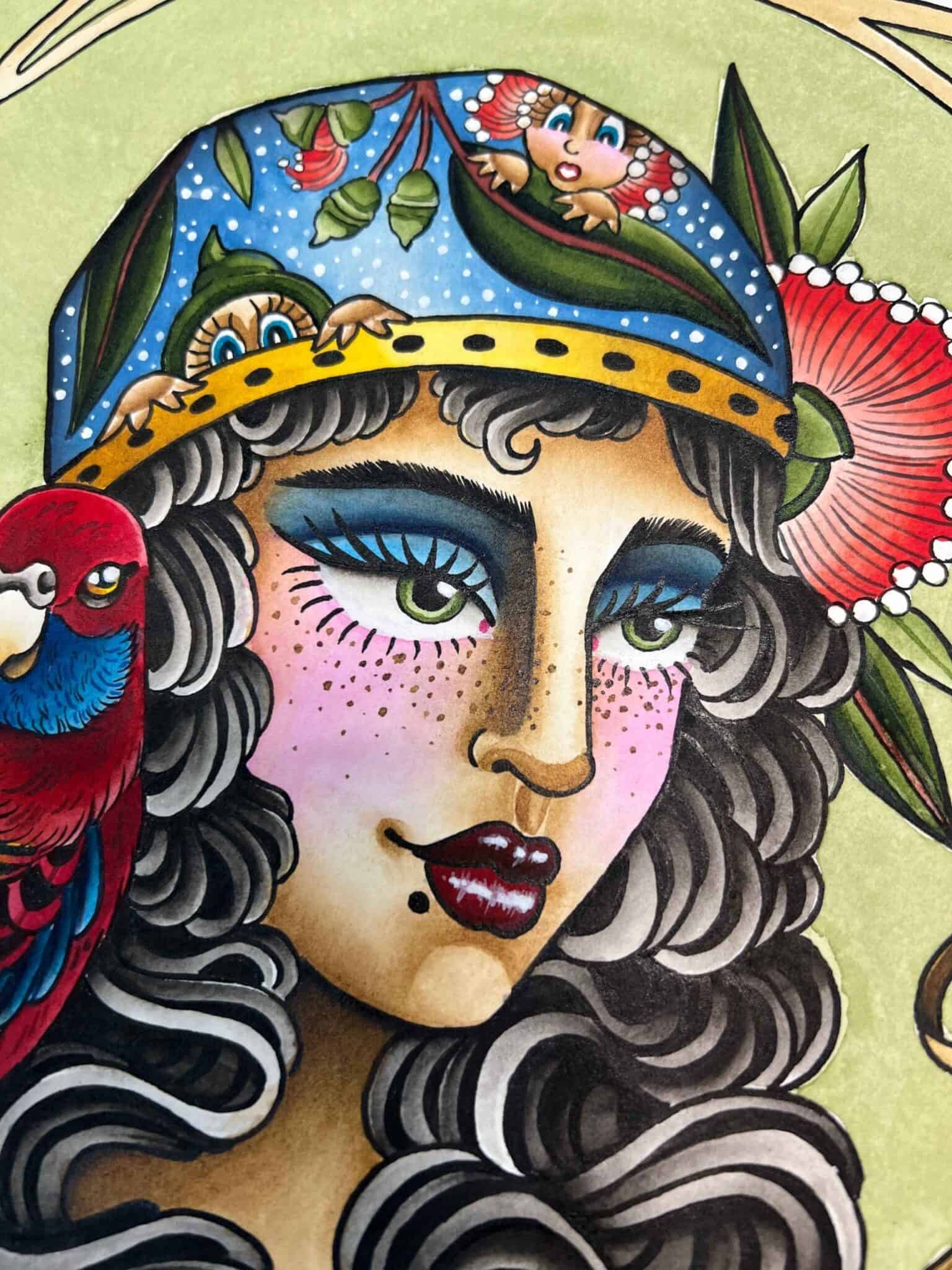 Rosella Girl Print