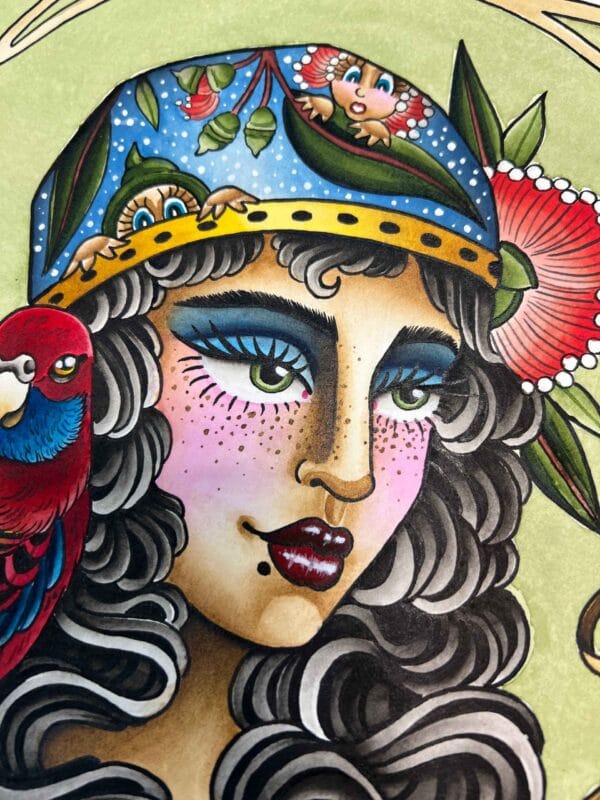 Rosella Girl Print - Image 2