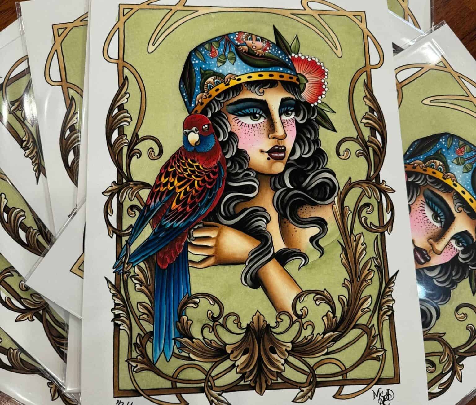 Rosella Girl Print