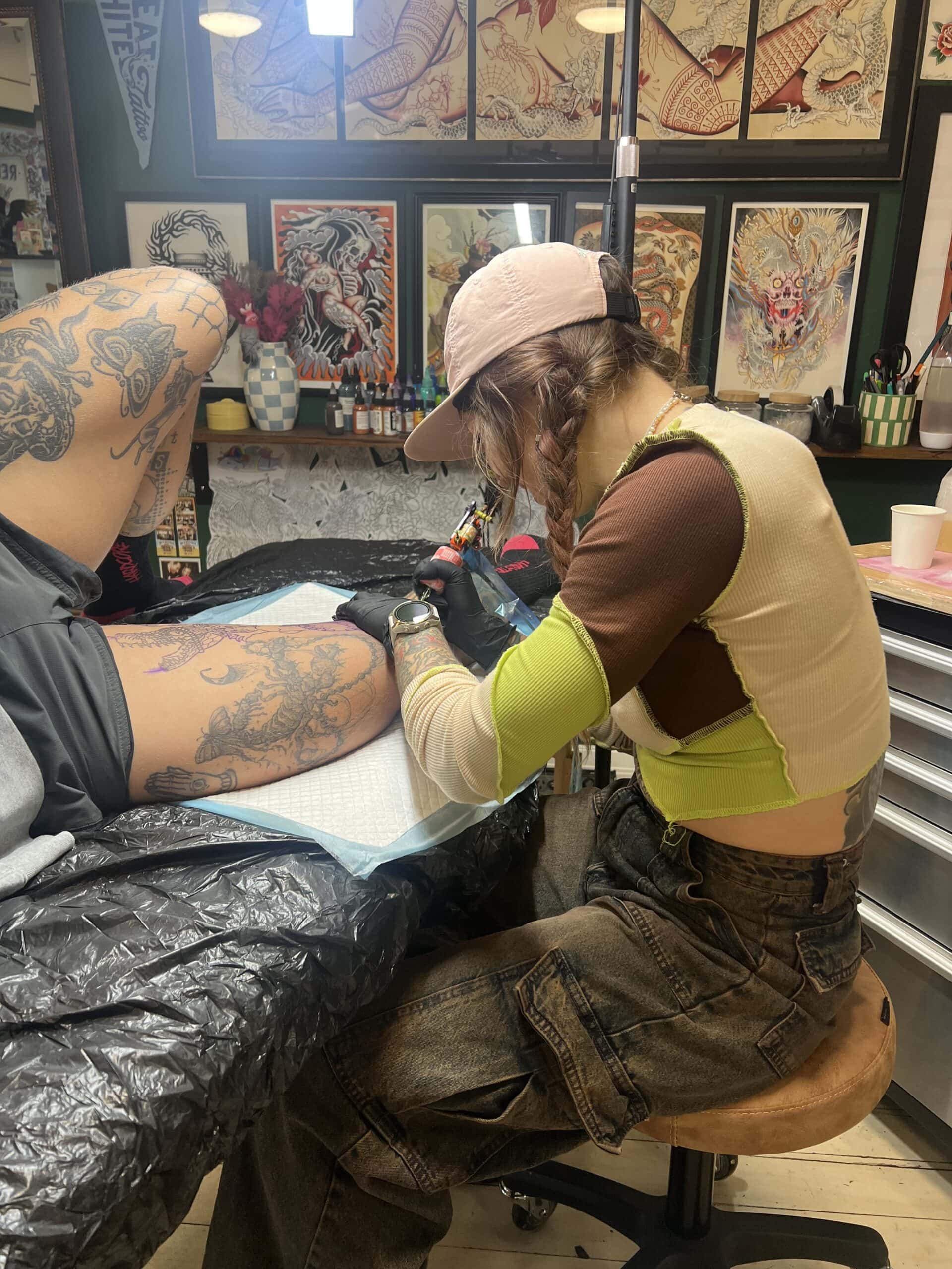 Inside Wedgetail Tattoo studio Adamstown